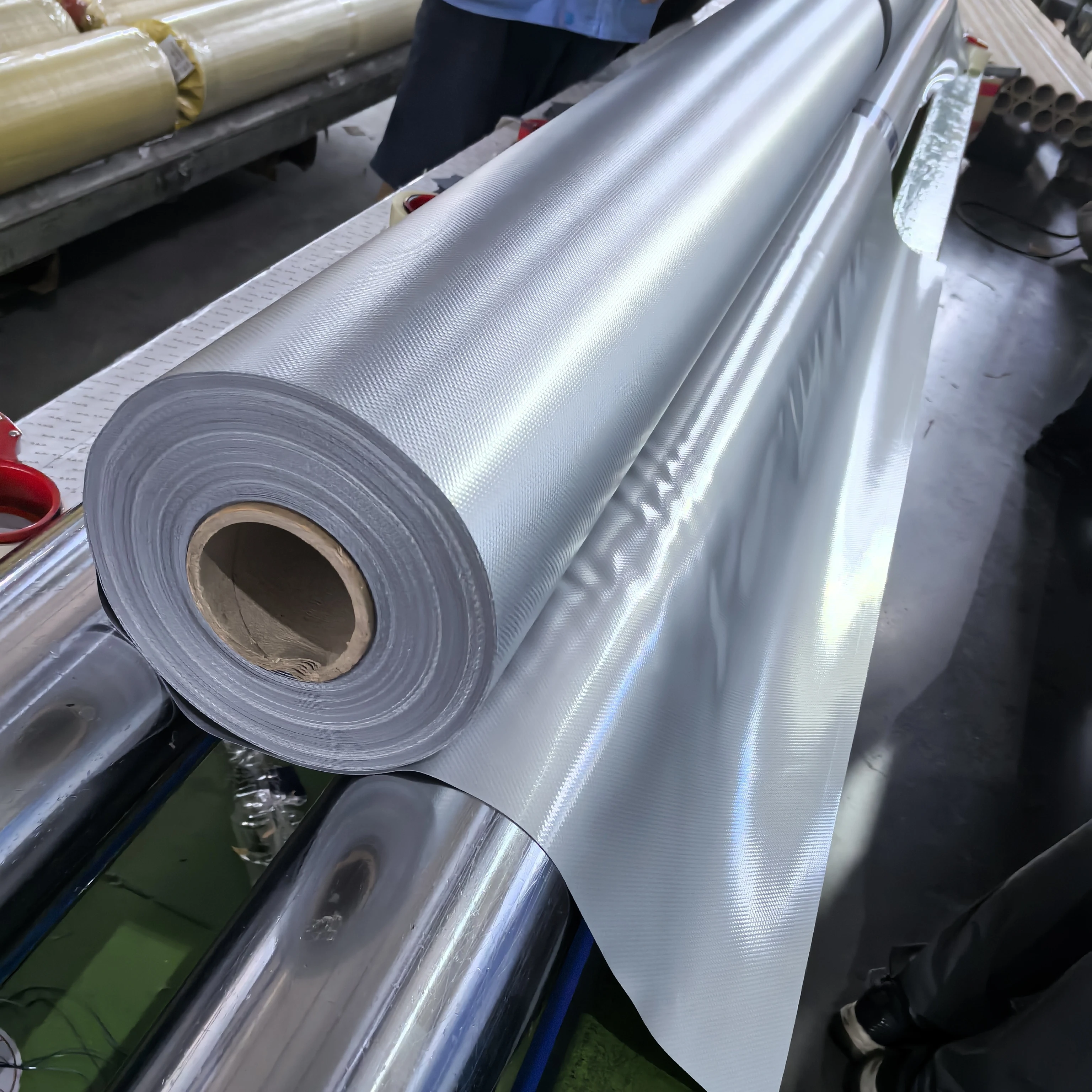 Сверхмощный анти-УФ Водонепроницаемый брезент рулоны с ПВХ покрытием ткань производитель для палаток чехлов грузовиков бассейна и надувных