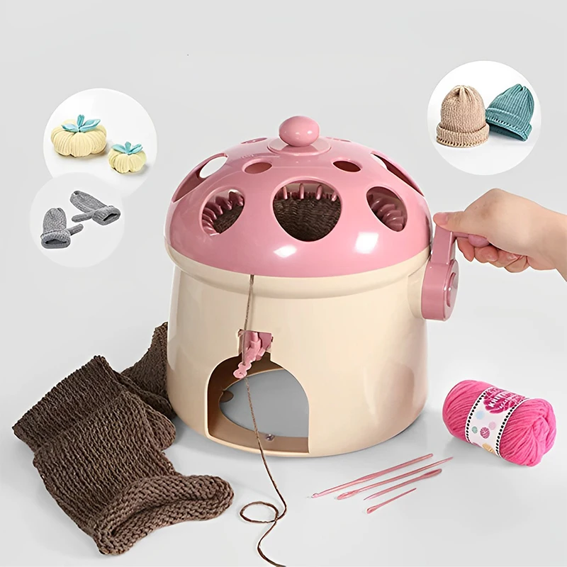 2024 New Sentro Diy Hat Knitting Machine Double Weaving Magic Loop Looms Cylinder Wool Circular Knitting Machine With 32 Needles