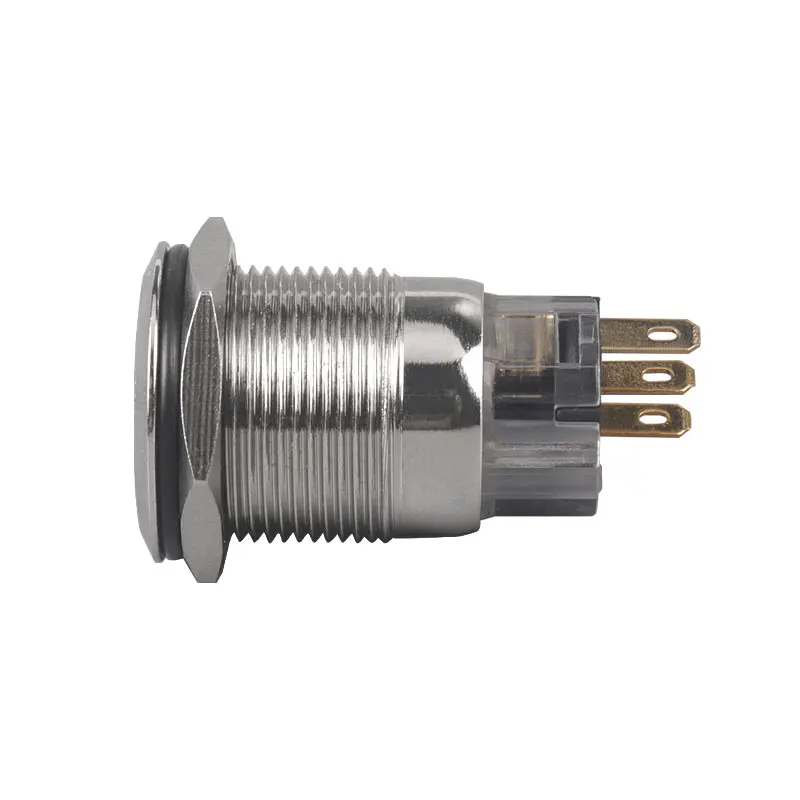 CMORSUN 19mm High Raised Round Head waterproof 12 volt switch Metal Push Button Switch IP65