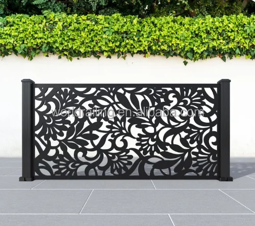 YL Aluminium Alloy CNC Laser Cut Metal Screens Outdoor Panel Fencing