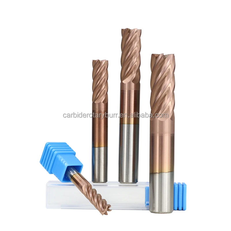 100% New Raw Material Tungsten Carbide Milling Cutter 6 Flutes Cnc Router Bit Ticn Coating Hrc 55 End Mill 6/8/10/12mm End Mills