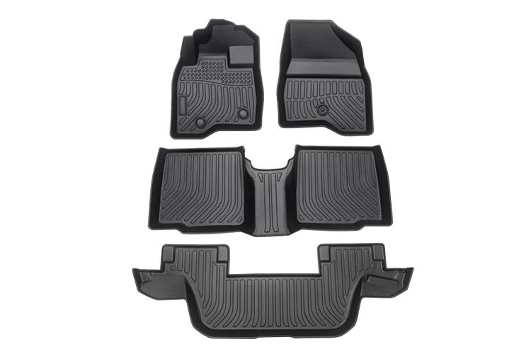 MU Anti-skidding Clean Car Floor Mats TPE Car Mats For FORD Explorer 7 Seat Bench 2015-2019