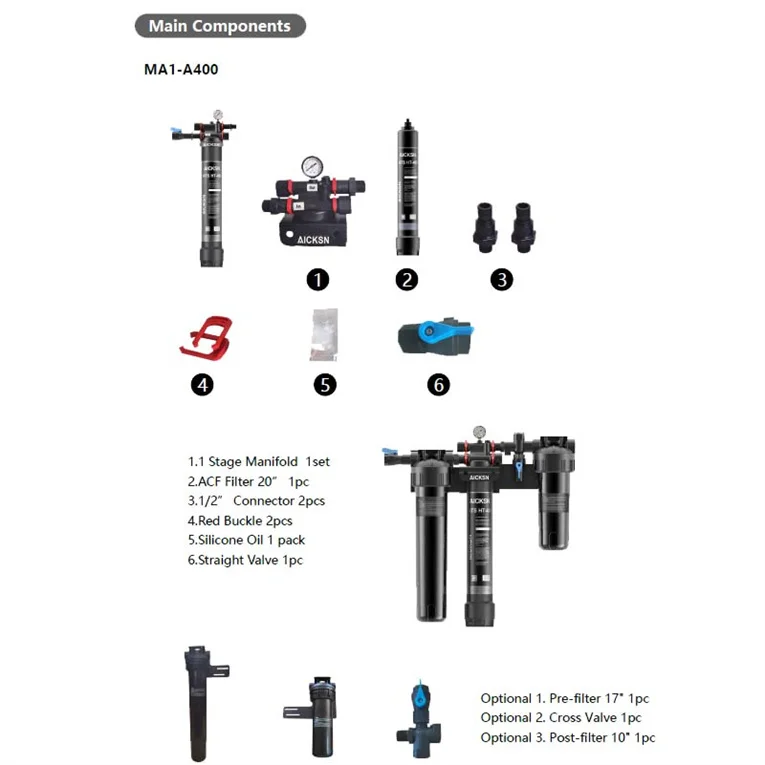 Top Supplier OEM ODM commercial water filtration system USA sale bracket wall install whole house Water Filter Purifier Machine