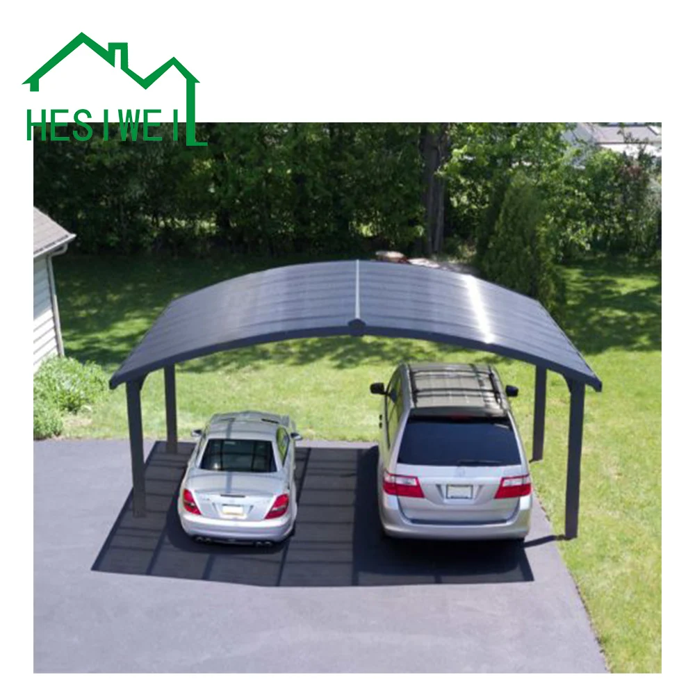 Modern portable double portable folding metal mobile car retractable garage carport