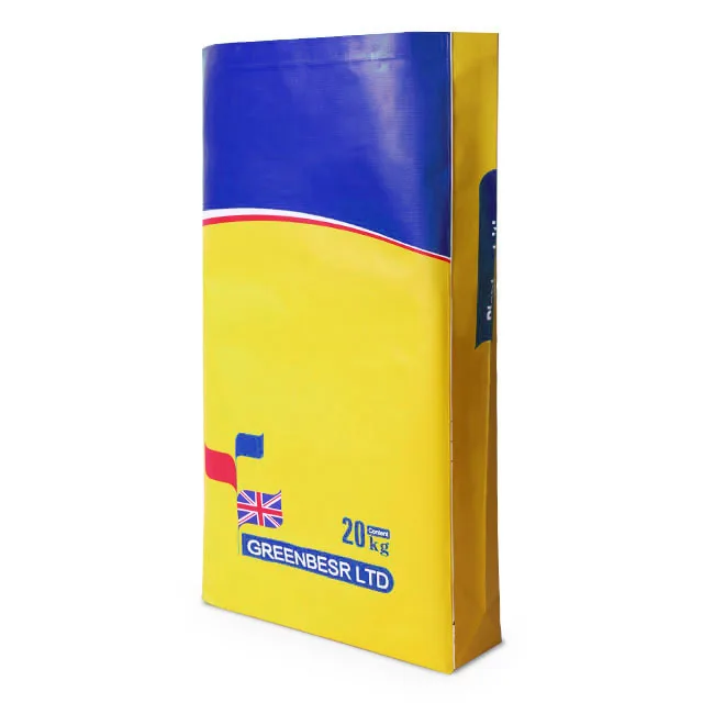 custom 25kg Grass Seed Anti-Slip Square Bottom BOPP laminated Woven Polypropylene Bag