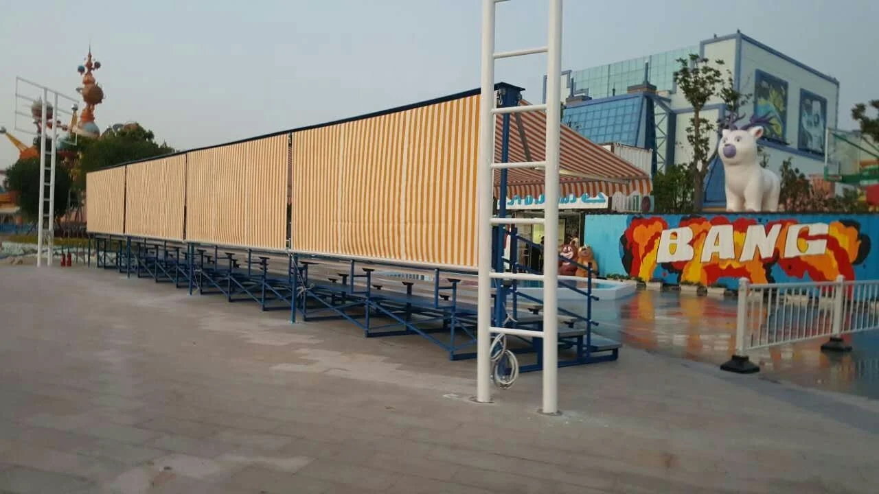 Aluminium bleachers seating with roof cover outdoor bleachers roof grandstand with roof