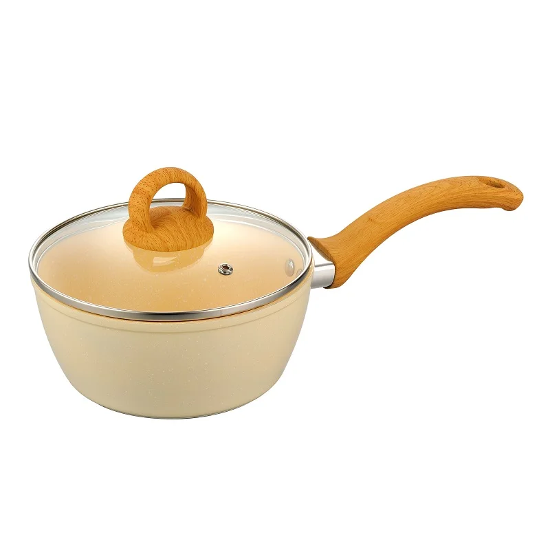 Sauce Pan Non Stick,Healthy Coating Non-Stick Forged Aluminium Luxury Mini Sauce Pan With Tempered Glass Lid