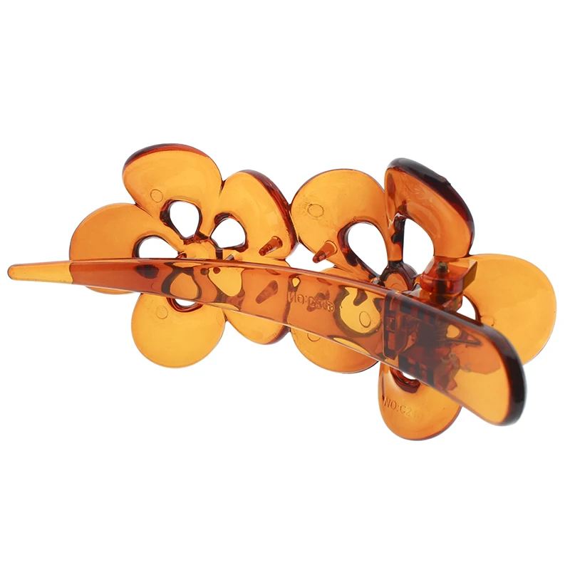 BSCI Factory Audit Flower Shape Plastic Hair Clip DIY Fashion Hair Grips