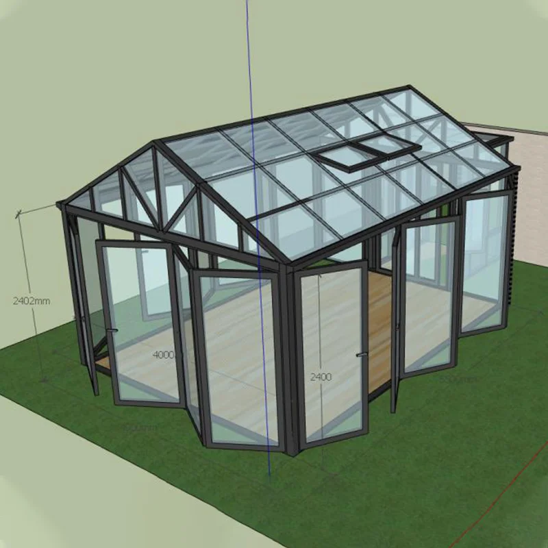 winter garden room insulated solarium enclosed porch aluminium sunroom  conservatory four seasons lowes glass house