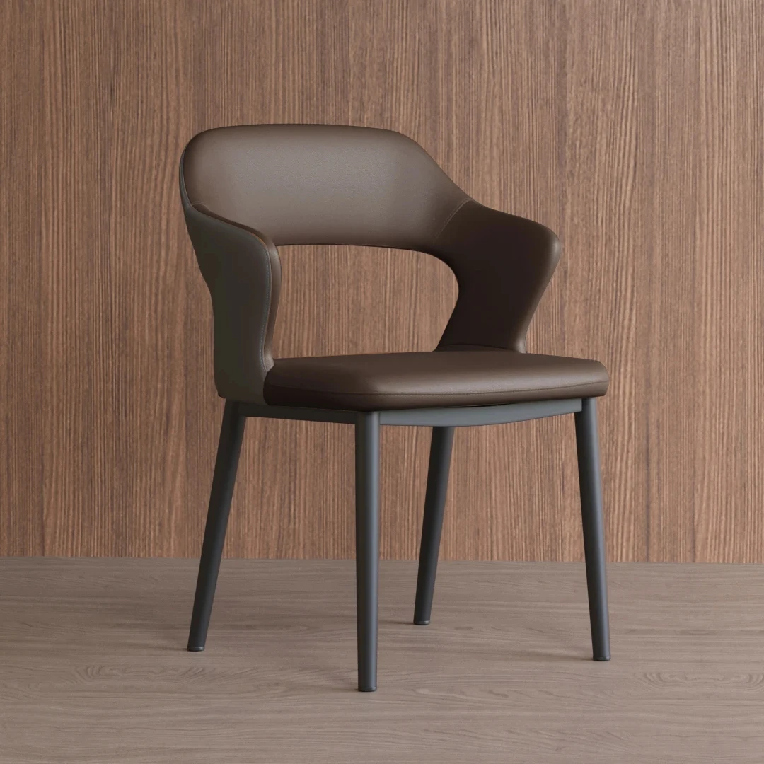 Newest Modern Luxury Style Home Furniture Dining Room Chairs Leather Upholstered Dining Chair Chairs for Kitchen PU Leather