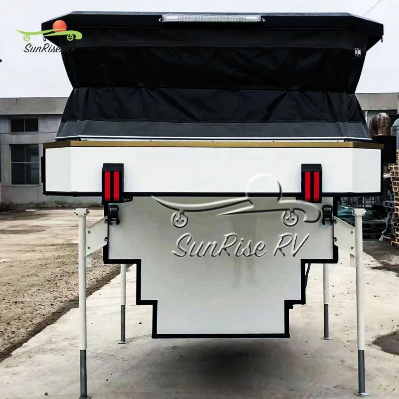 Aluminium 4x4 Truck Camper for Pickup Iveco Off Road Camper Truck RV factory Slide on Camper Truck cabin