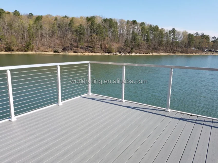 High Quality Outdoor Tensioning Steel Cable Balustrade Deck Balcony Stainless Steel Cable Railing Post
