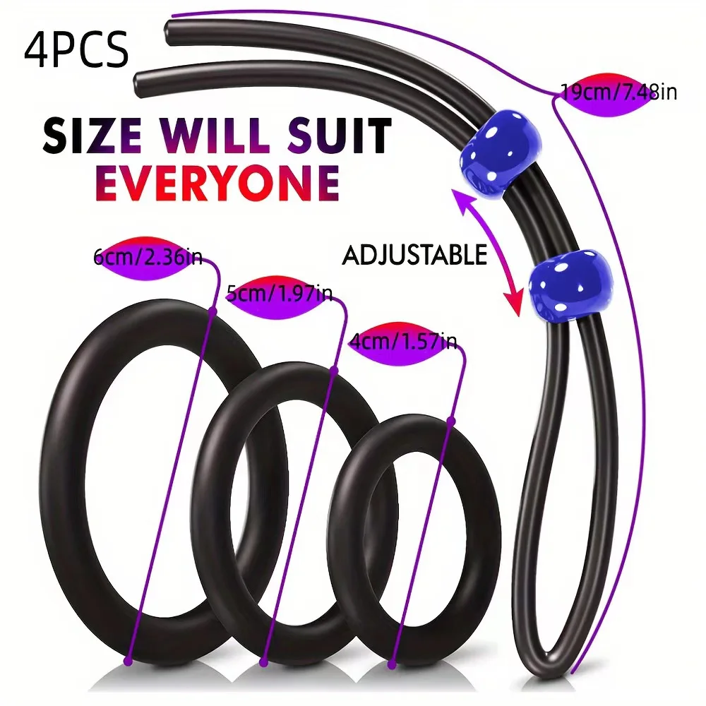 HOT sale delay ejaculation glans penis cage cock sex toys rings sleeve triple black cock rings for men