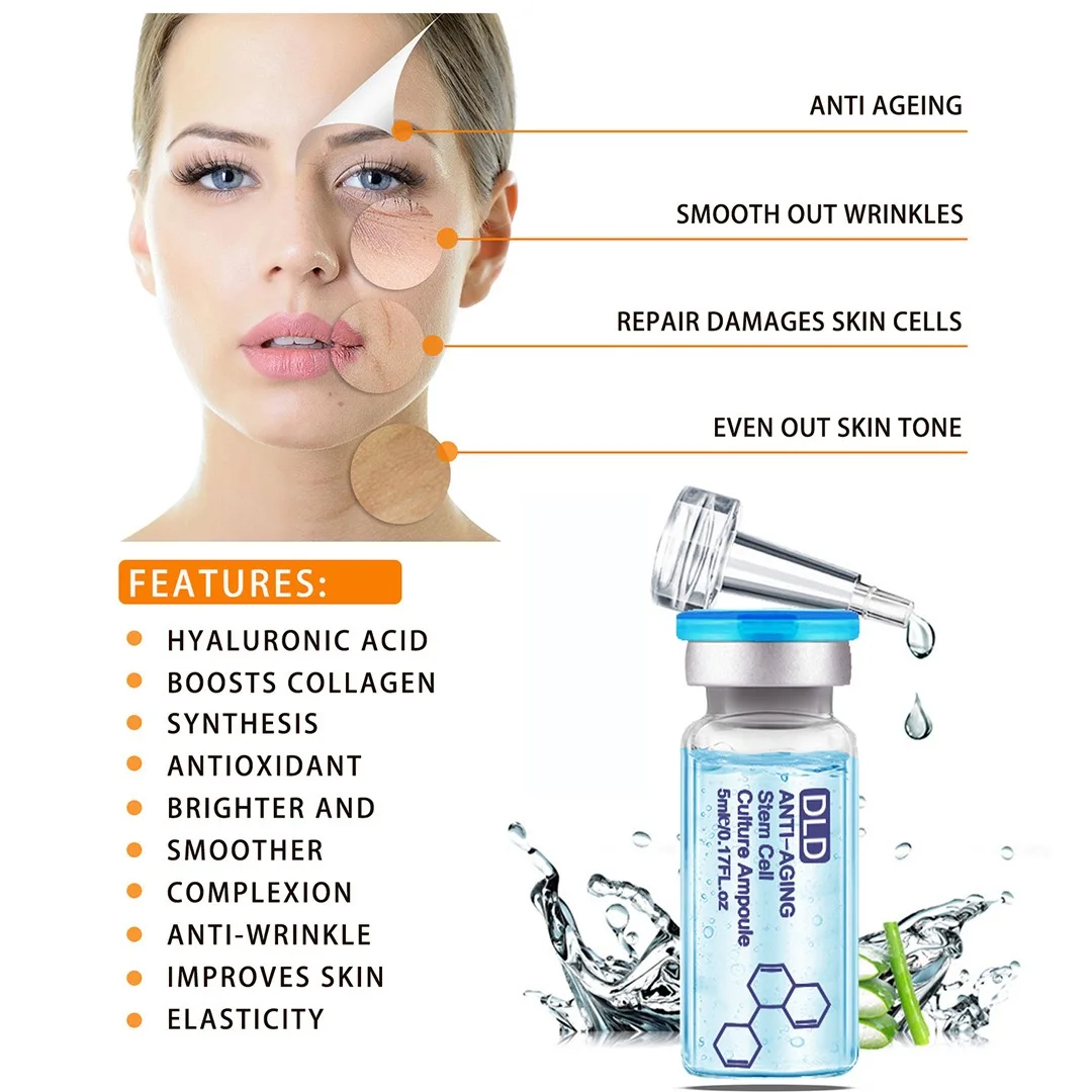 Private label Beauty salon Meso lifting Aqua Stem Cell Culture Ampoule using with meso white BB anti-aging Essence serum kit