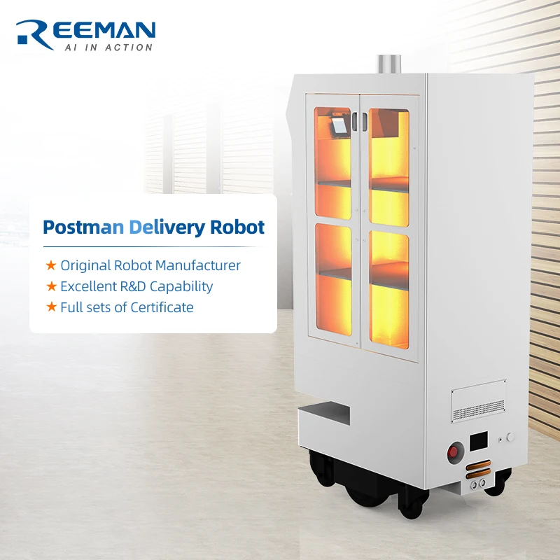 Delivery of documents robot smart humanoid food dish delivery robot waiter restaurant robot