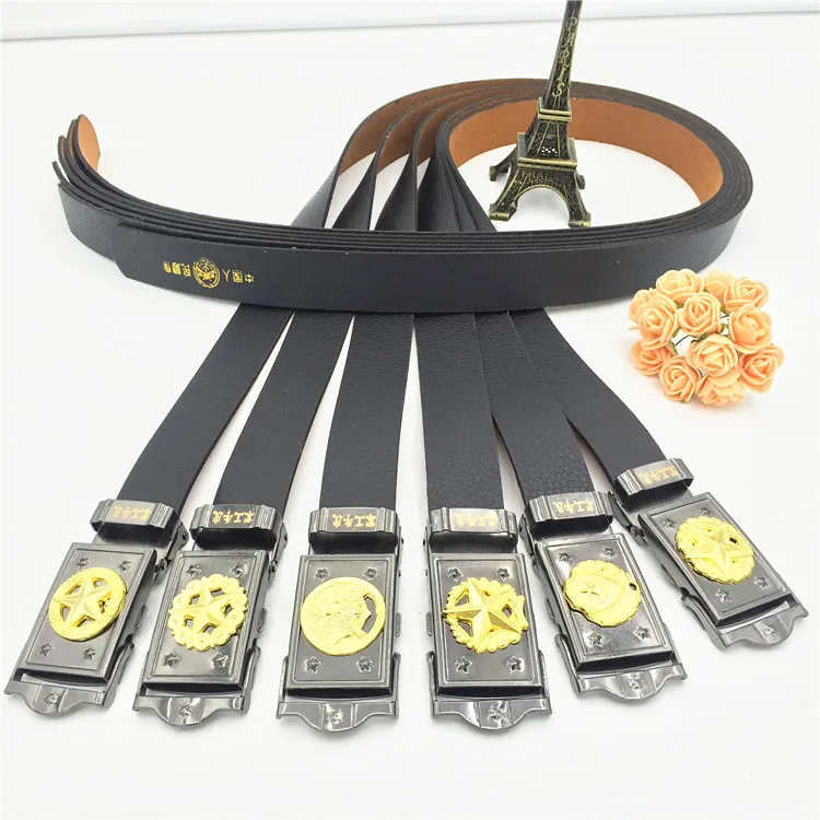 Недорогой высококачественный супер прочный Лидер продаж мужской ремень с пряжкой из ПВХ