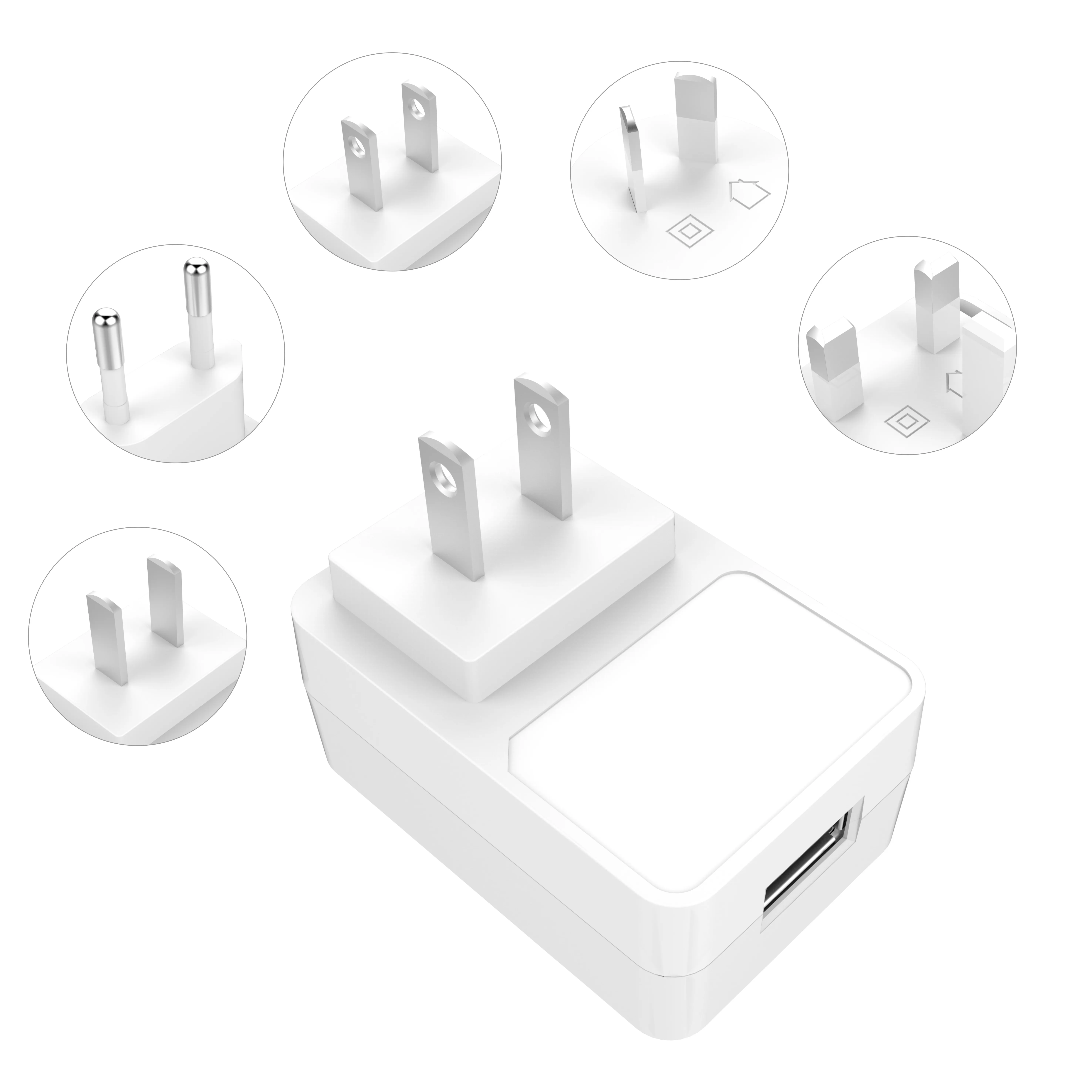  5 в 2 а Портативный USB адаптер питания для телефона с IEC62368/ IEC61558/ETL1310 стандарт