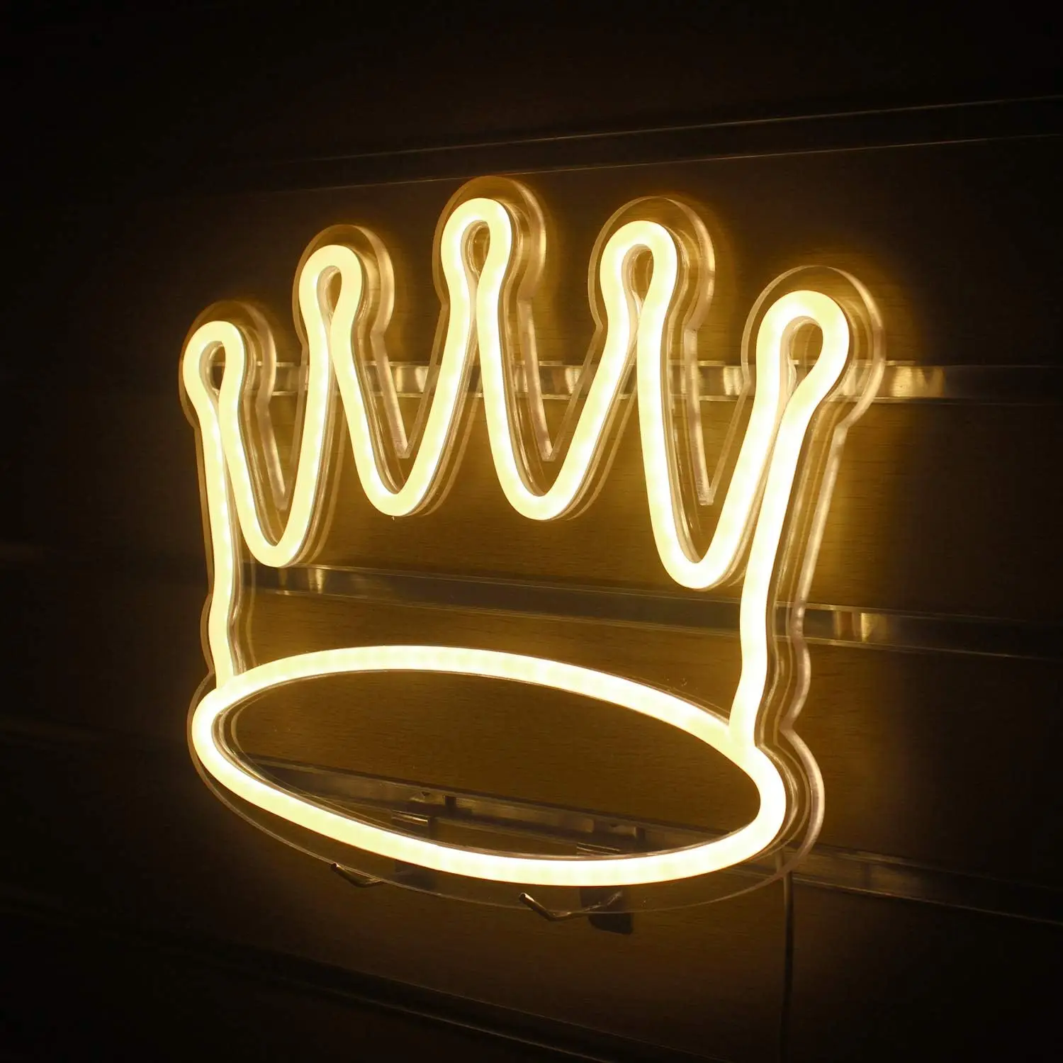 Weicao Crown светодиодная неоновая вывеска с регулируемой яркостью 5 В USB королевская шляпа светодиодные огни неоновые вывески для мальчиков и девочек спальня подарок на день рождения
