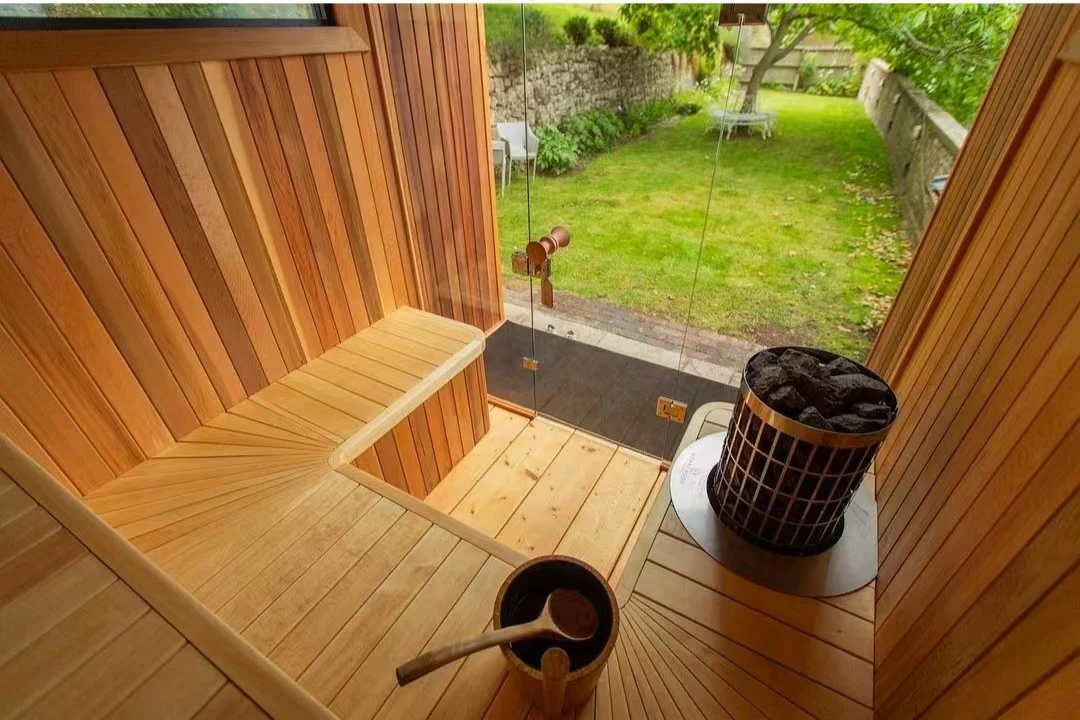 Custom Copmlete Designed Spa Massage Sauna Treatment Project Sauna Steam Outdoor Wet Steam 2-4 Persons Outdoor Wooden Sauna