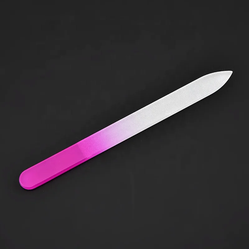 Low MOQ crystal nail file with gift box