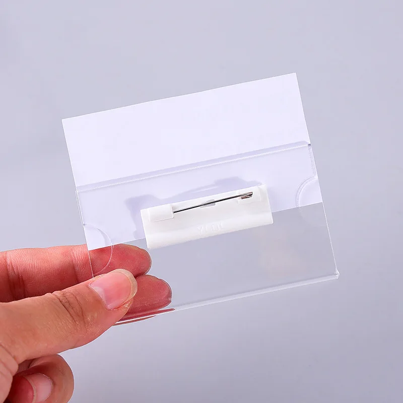 acrylic transparent badge corporate pin work card formulation exhibition name acrylic badge