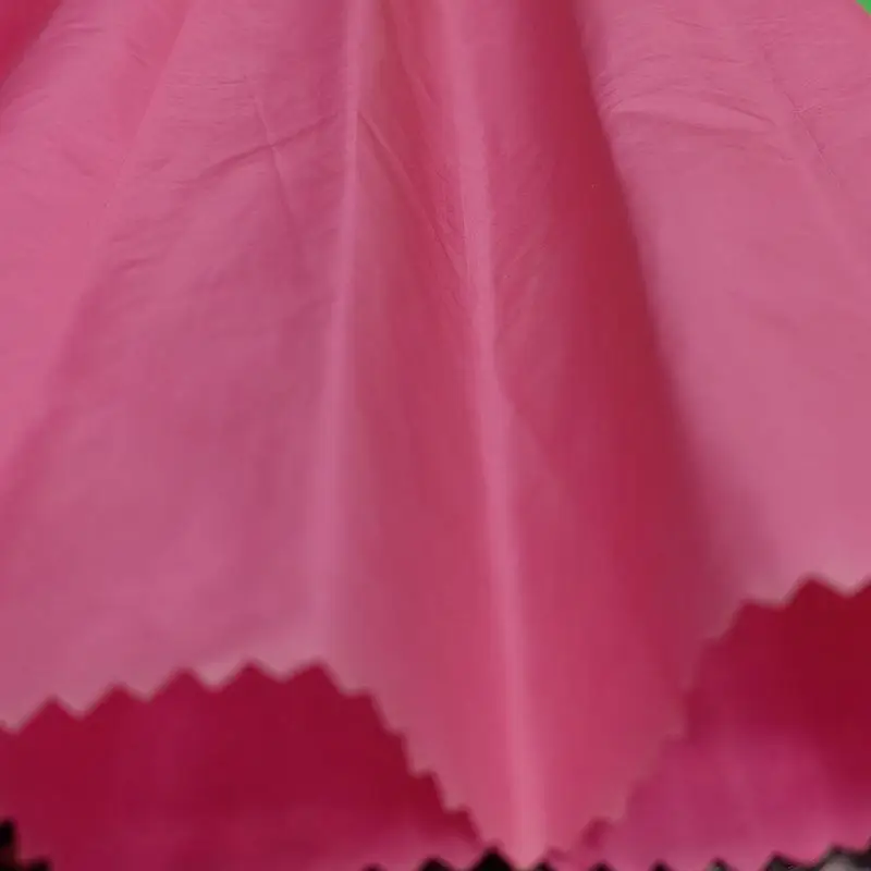 Seamless Emboss Channel Fabric 100% Nylon 20D Tissue Taffeta Double Layer Fabrics For Winter Down Jacket