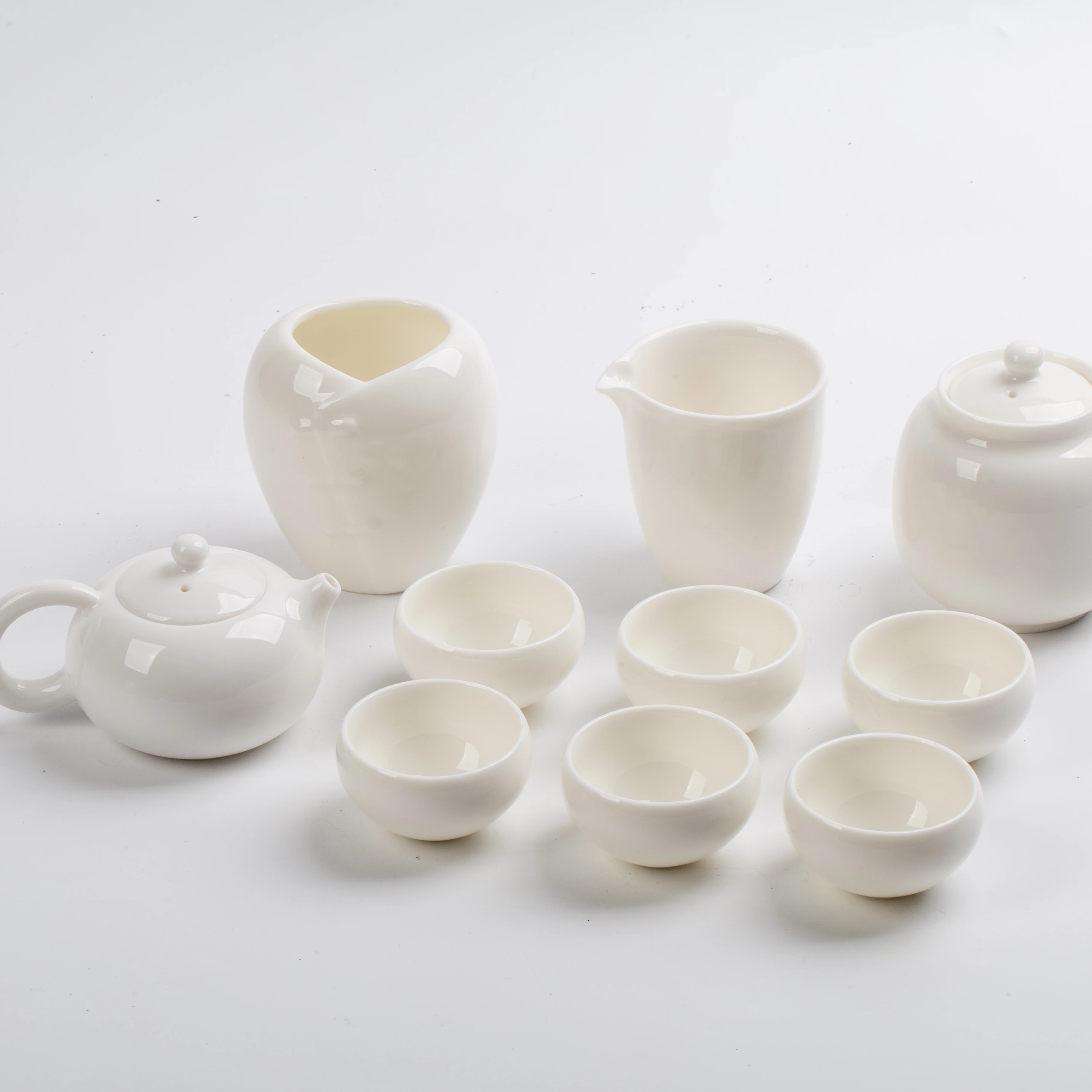 
China ancient creative Tang-style ceramic set Chinese tea set 10pcs Kungfu tea set 