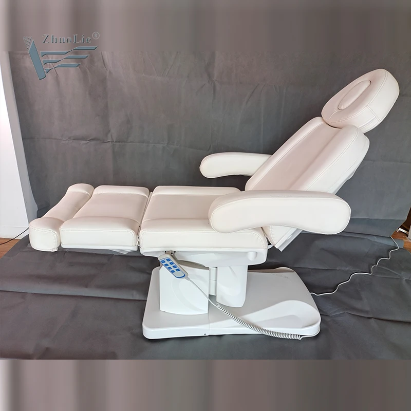 Массажная кровать Zhuolie camillas для спа-салона, мебель для салона, 4 мотора, электрическая кровать для татуировки ресниц, красоты лица, оптовая продажа