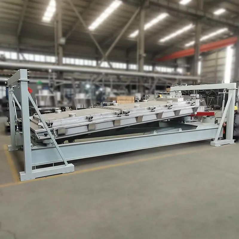 Большая электрическая скрининговая машина для шахтного песка прямоугольная вращающаяся вибрационная сетка стальная конструкция строительства