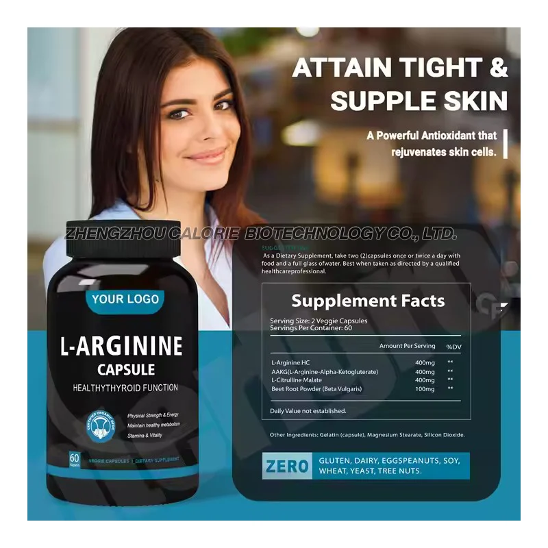 Nutrition Enhancer 99% L-Arginine Hcl Amino Acid Supplement Ingredient L-Arginine Capsules For Men