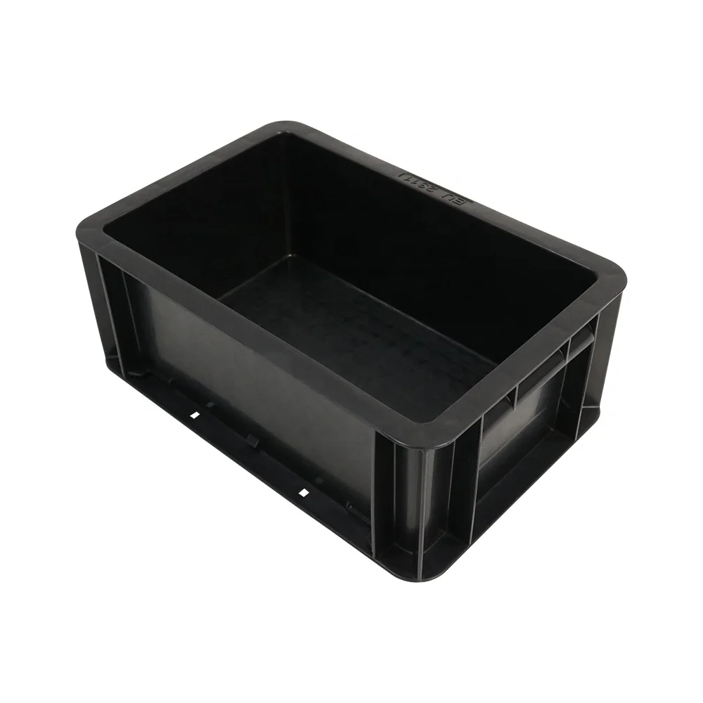 QXR Q-EU2311 300*200*120mm high-quality black antistatic ESD euro container box Without cover