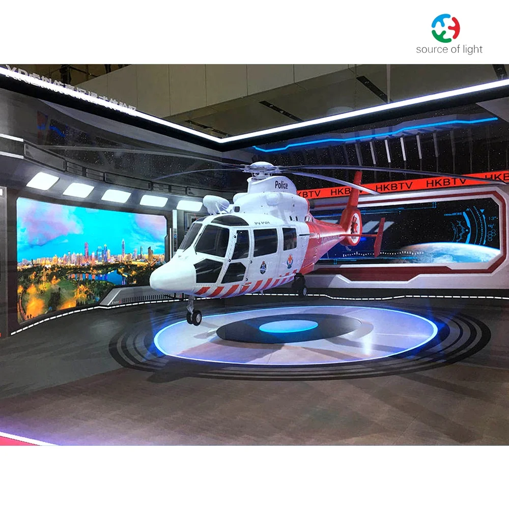 LED Visual Naked Eye Hologram Technology Immersive Advertising Interactive 3D Video Wall Screen Outdoor 3D LED Display