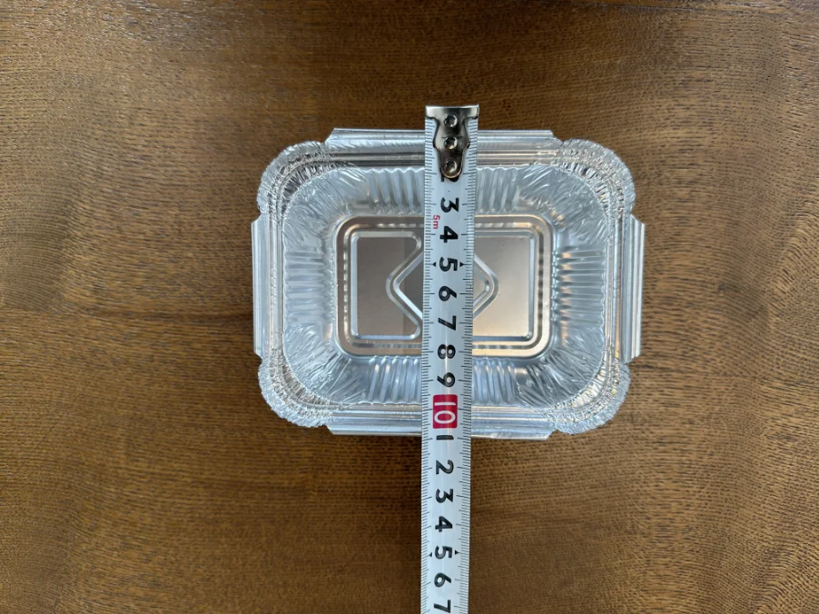 1000 Packs  Aluminum Pans Wholesale Aluminum Food Tray Disposable Aluminium Foil Food Container