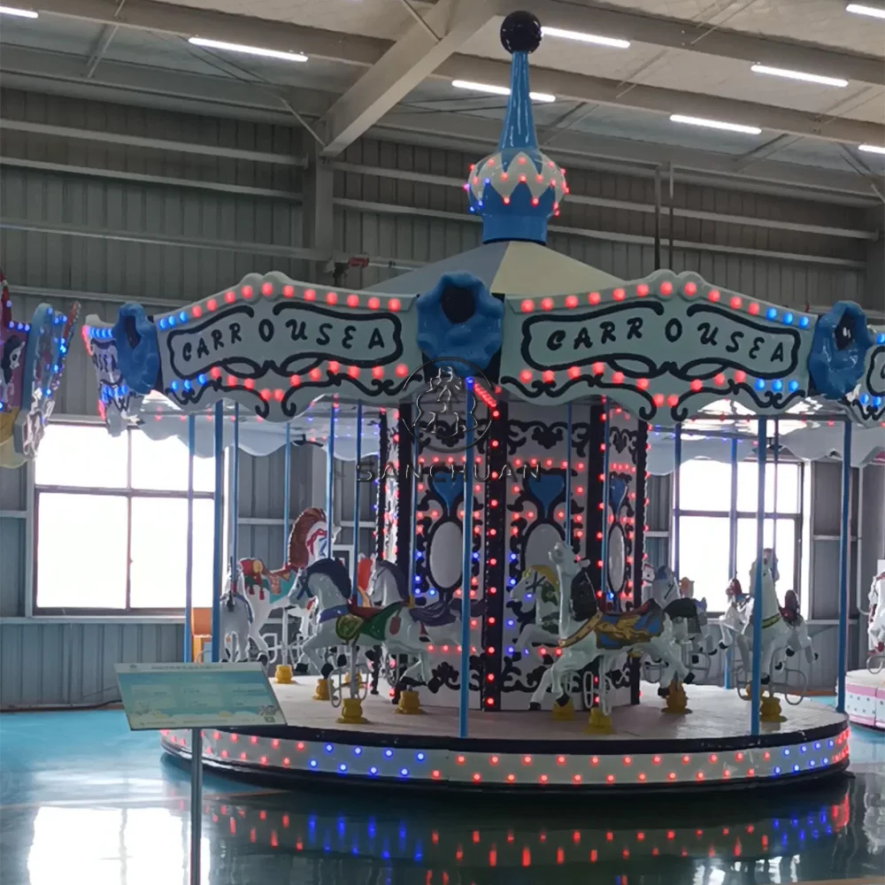 carousel attraction park rides indoor other amusement park products merry go round and carousel horse for sale