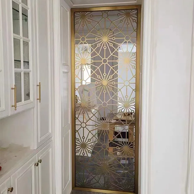 modern stainless steel screen/room partition wall partition design