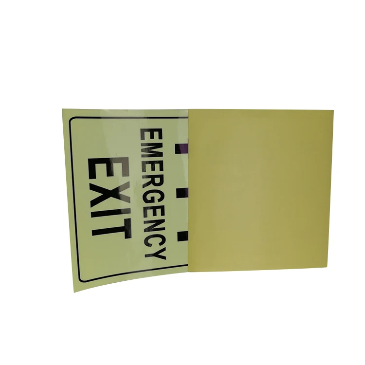 Caution Photoluminescent Safety Sign for Warning