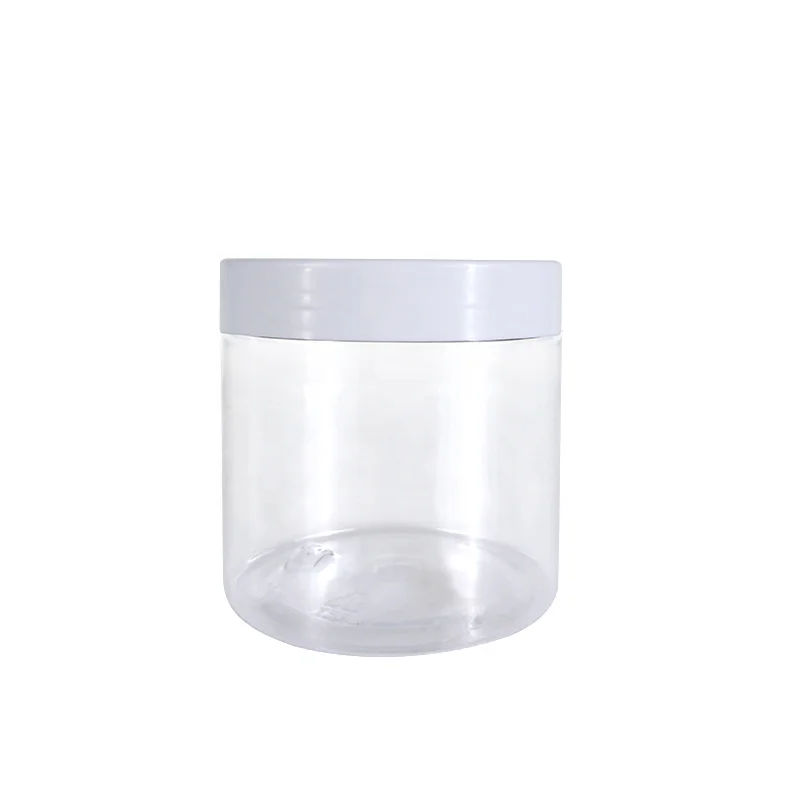 New product 150ml portable plastic PET transparent cosmetic jars empty dry food grade stock jar