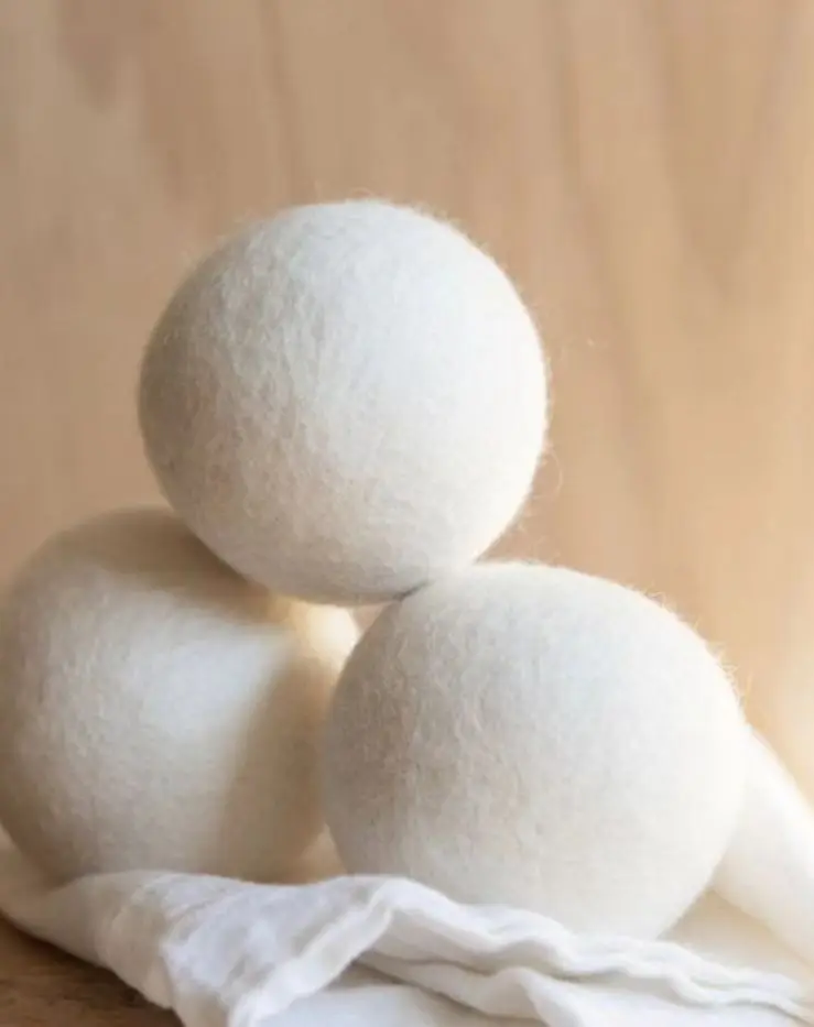 2024 Hot Selling XL Reusable Wool Roller Natural Cleaning Hair Removal Laundry Balls Saves Drying Time