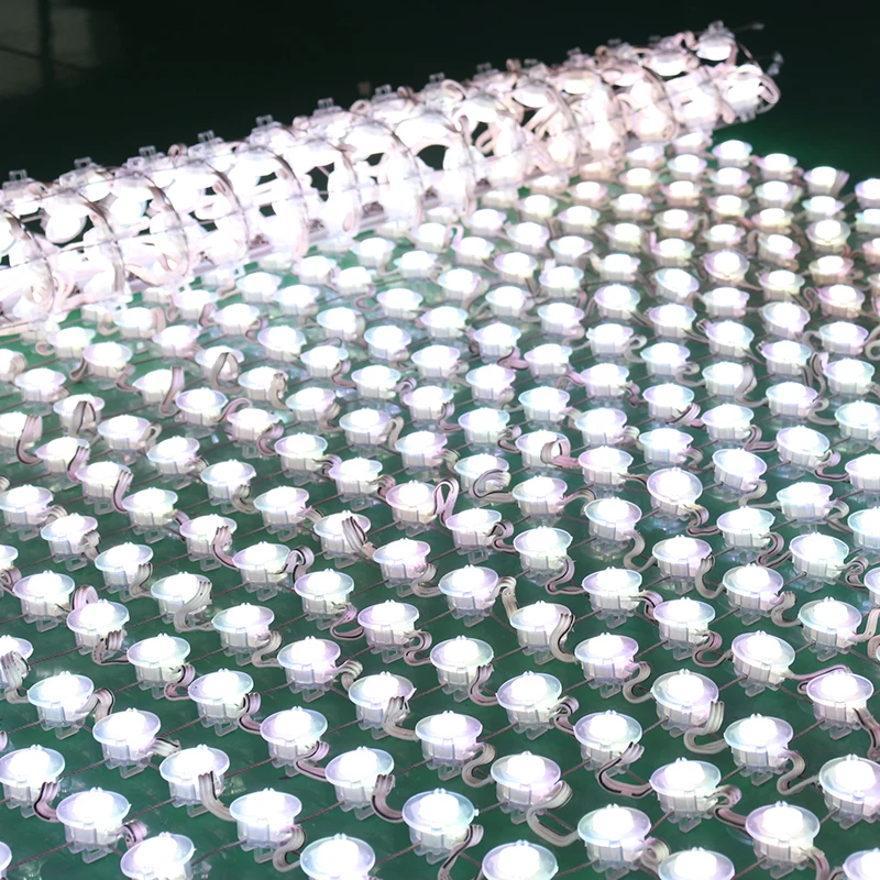 
transparent waterproof outdoor led dot matrix with flexible pixel pitch for building media facade 