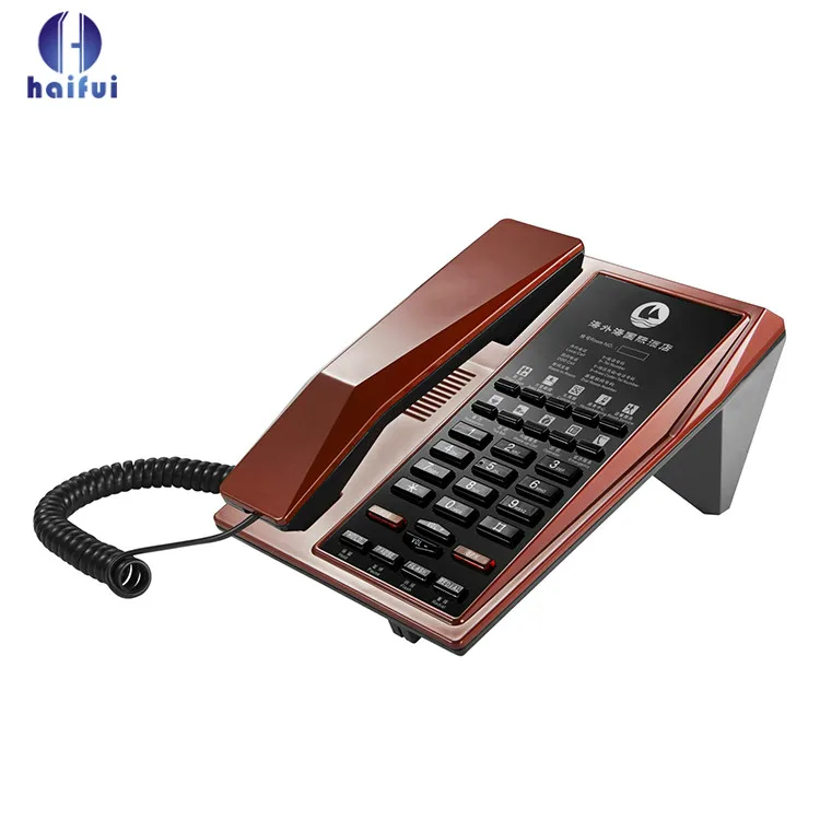 Landline Corded Phone Hot Sell Hotel Room Telephone Office Customized Panel Landline Phone Telephone