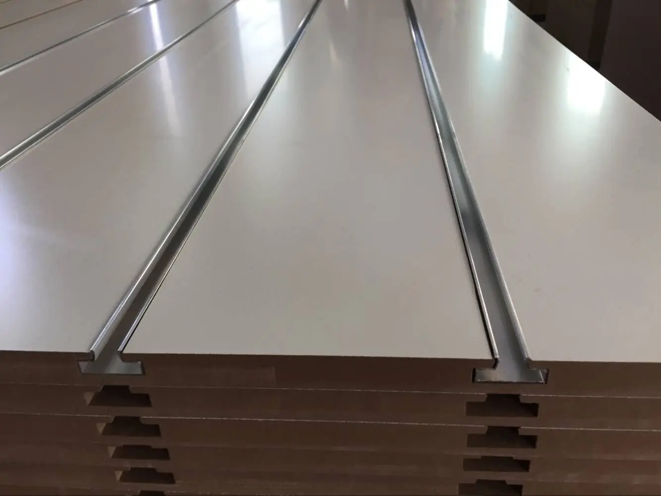 slat wall display slatwall panel mdf garage wall customized color fibreboards slatwall panels