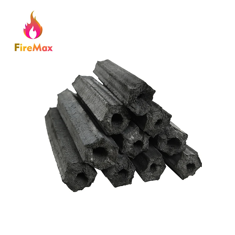Firemax Wholesale Bamboo Hexagonal Charcoal Smokeless Barbecue Coal Soild Charcoal for Bbq