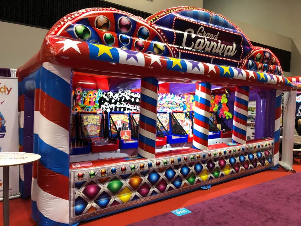 Надувной большой карнавал Midway игровая концессионная палатка ice cresm надувная веселая ярмарка игры 4 в 1 на заказ