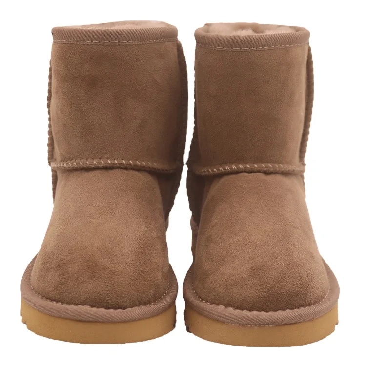 
CF-43 Winter Factory Direct Discount Kids Snow Shoes, Real Leather Cute Winter Children Boots 