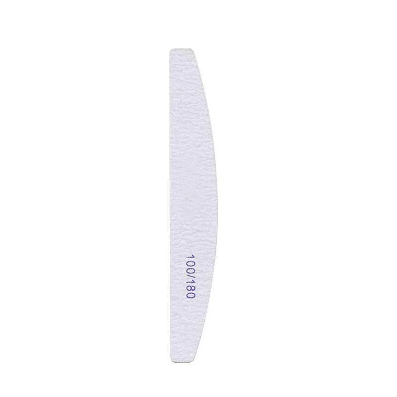 Professional Nail supplies Half Moon Shapes Finger polished Manicure Nail File for at-home Manicure