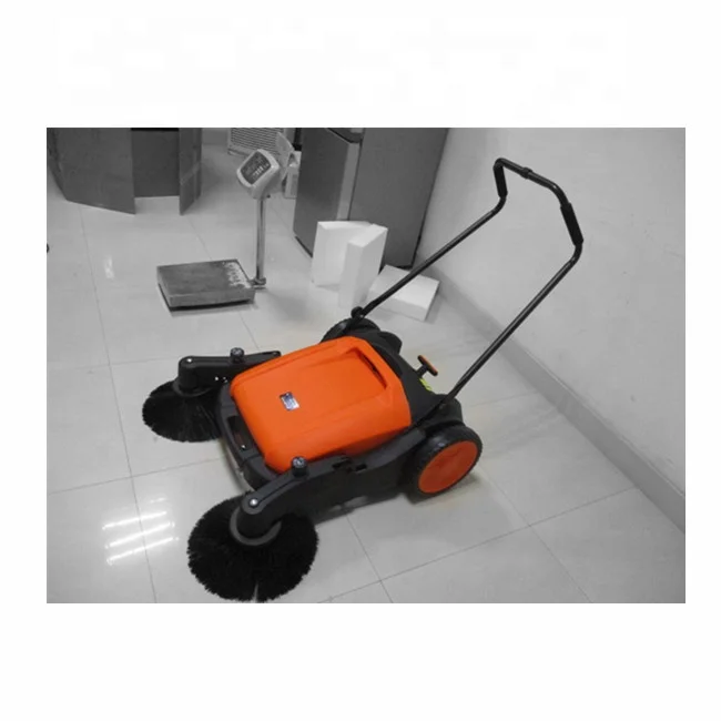 
1Pc Retail Price 920mm Industrial Hand Push Manual Floor Street Vacuum Road Sweeper 