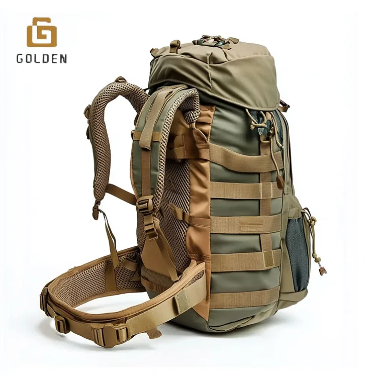 Golden Outdoor Waterproof Camping Hiking Hunting Green Rucksack Bag Tactical Backpack Jungle Camouflage Black Hunting Backpacks