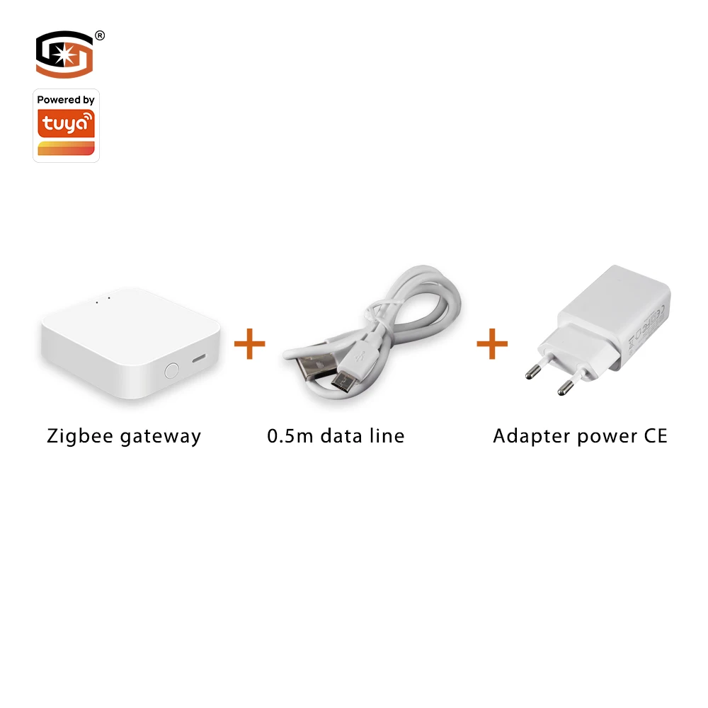 Tuya  Appliance Gateway DC5V Host + 0.5m data cable + Adapter(CE)  Remote Smart Zigbee Control 60*60 USB Gateway
