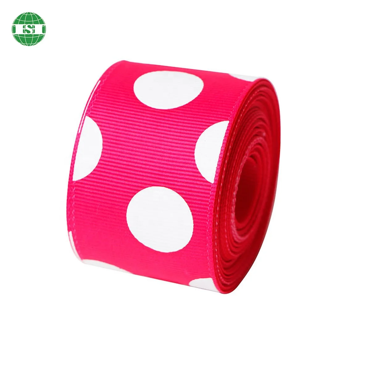 Customized your pattern dots printing grosgrain ribbon webbing tape