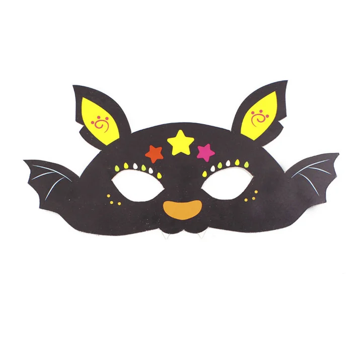 DIY cartoon Halloween mask handmade paper party masquerade mask for kids